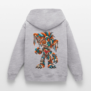 SCRAP JACK – Kinder Hoodie - Hellgrau meliert