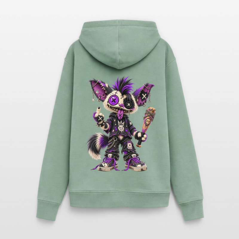 RAGGZR – Damen Hoodie - Graugrün