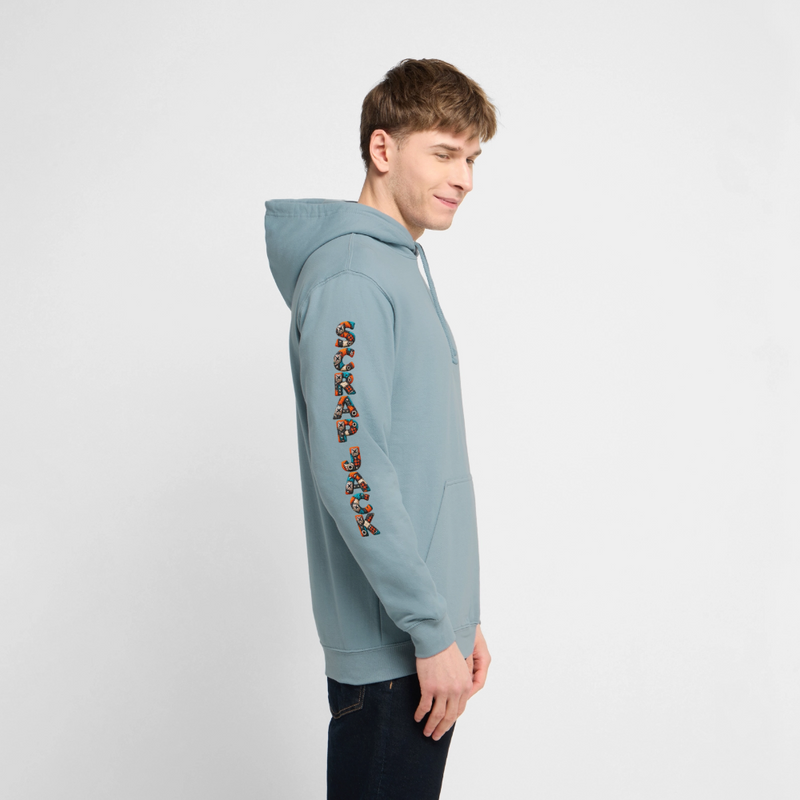 SCRAP JACK – Herren / Unisex Hoodie - Nebelblau