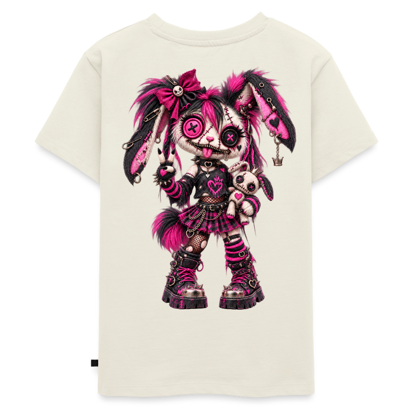 VELVET VEX – Kinder Premium T-Shirt - Naturweiß