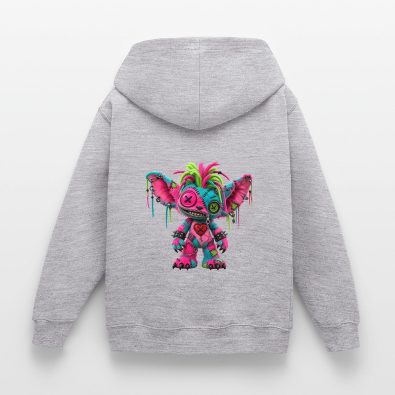 RIOT ROXIE – Kinder Hoodie - Hellgrau meliert