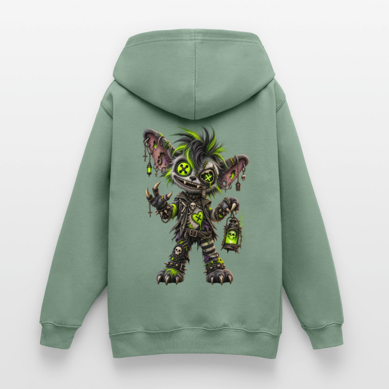 GRAVEYARD GIZZ – Teenie Hoodie - Graugrün