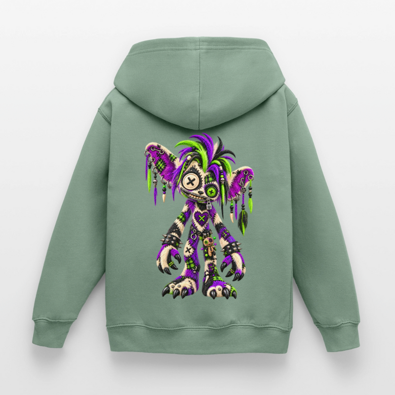 VOODOO VINNIE – Kinder Hoodie - Graugrün