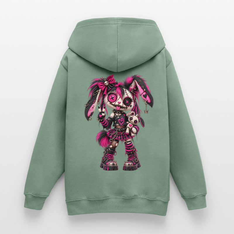 VELVET VEX – Teenie Hoodie - Graugrün