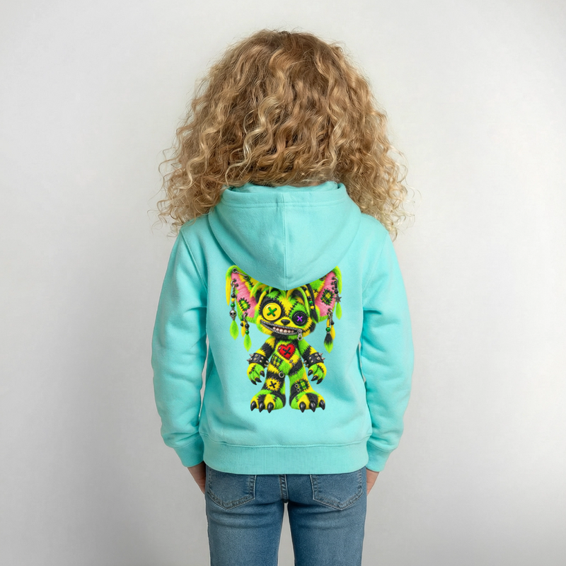 FUZZBALL GREMMY – Kinder Hoodie - Pfefferminze