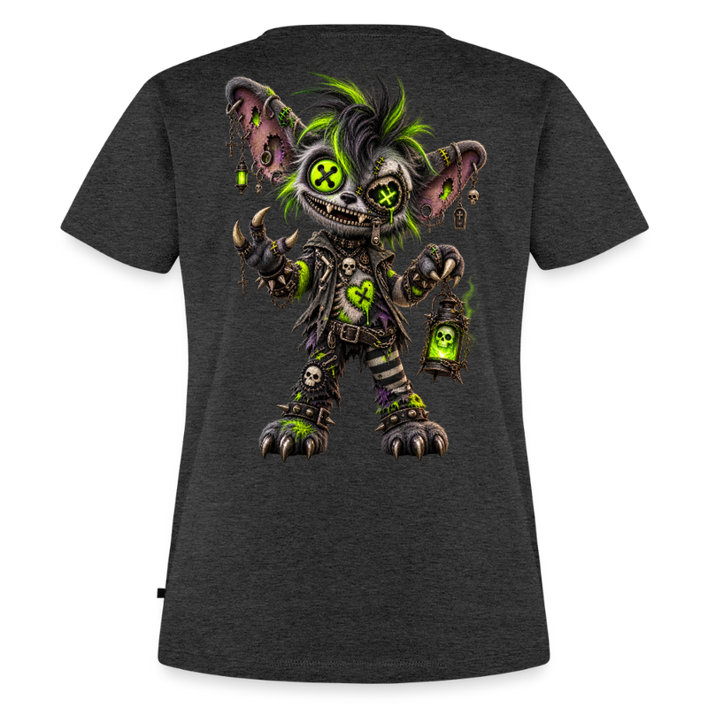 GRAVEYARD GIZZ – Damen Premium T-Shirt - Anthrazit meliert