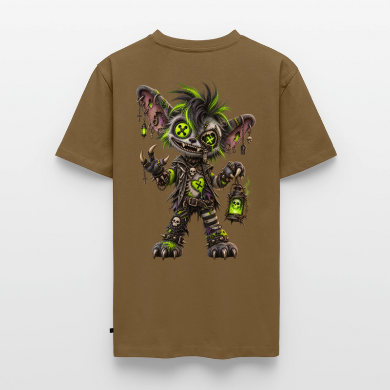 GRAVEYARD GIZZ – Herren Premium T-Shirt - Nussbraun