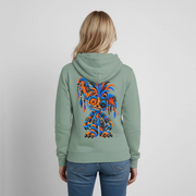 STATIC SPIKE – Damen Hoodie - Graugrün
