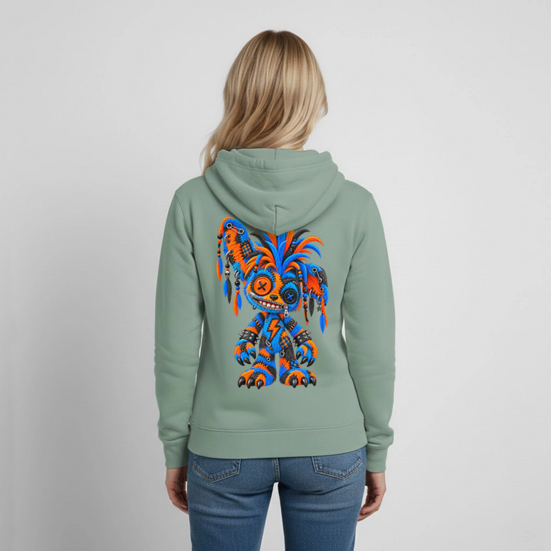 STATIC SPIKE – Damen Hoodie - Graugrün