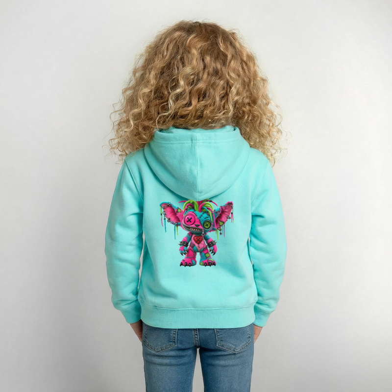 RIOT ROXIE – Kinder Hoodie - Pfefferminze