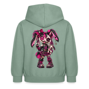 VELVET VEX – Kinder Hoodie - Graugrün