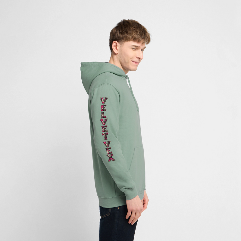 VELVET VEX – Herren / Unisex Hoodie - Graugrün