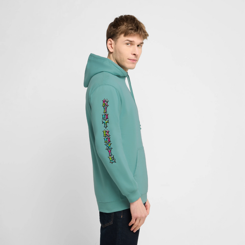 RIOT ROXIE – Herren / Unisex Hoodie - Pastelltürkis