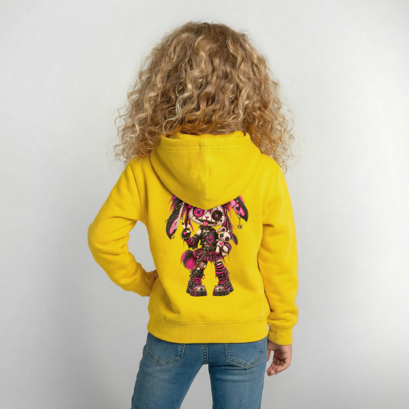 VELVET VEX – Kinder Hoodie - Gelb