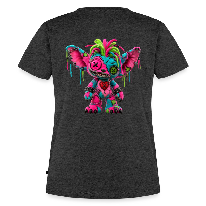RIOT ROXIE – Damen Premium T-Shirt - Anthrazit meliert