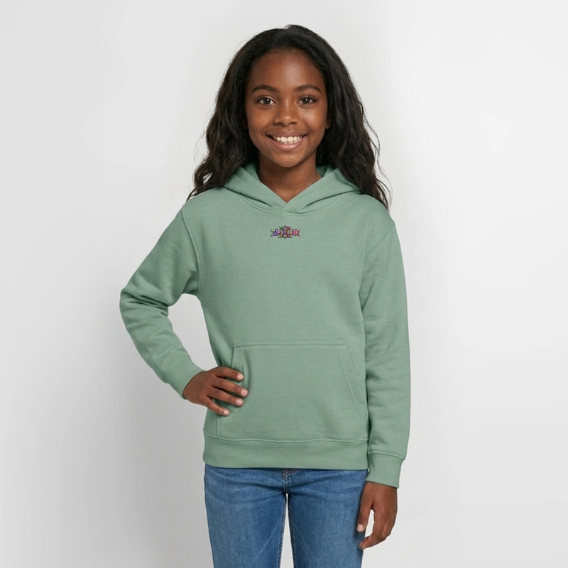 HEXIE HAZE – Teenie Hoodie - Graugrün