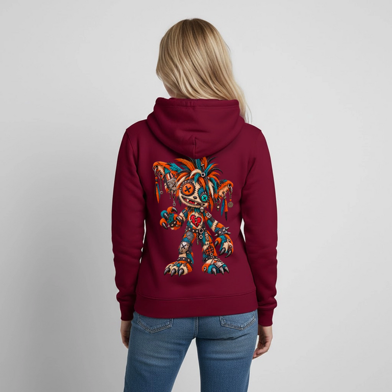 SCRAP JACK – Damen Hoodie - Bordeaux