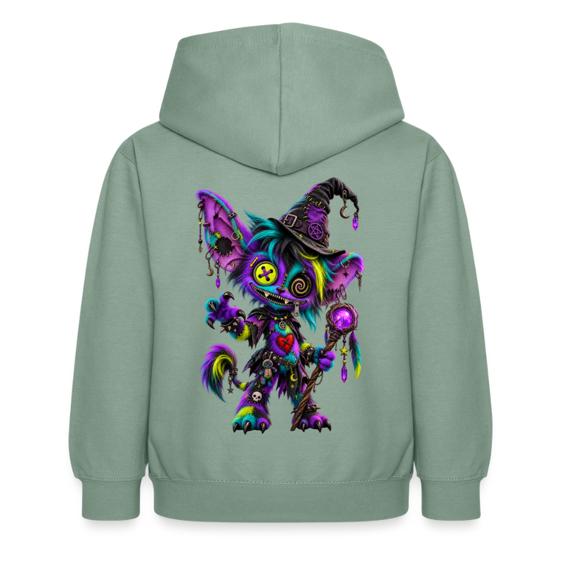 HEXIE HAZE – Kinder Hoodie - Graugrün