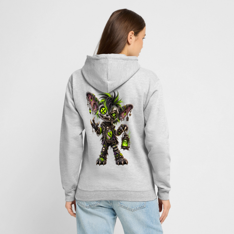 GRAVEYARD GIZZ – Herren / Unisex Hoodie - Hellgrau meliert