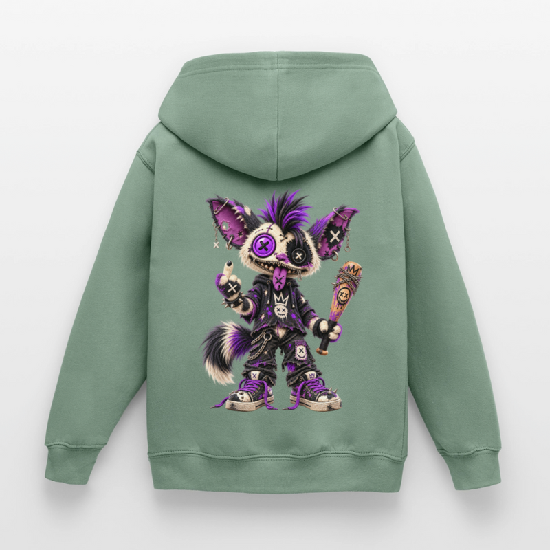 RAGGZR – Kinder Hoodie - Graugrün