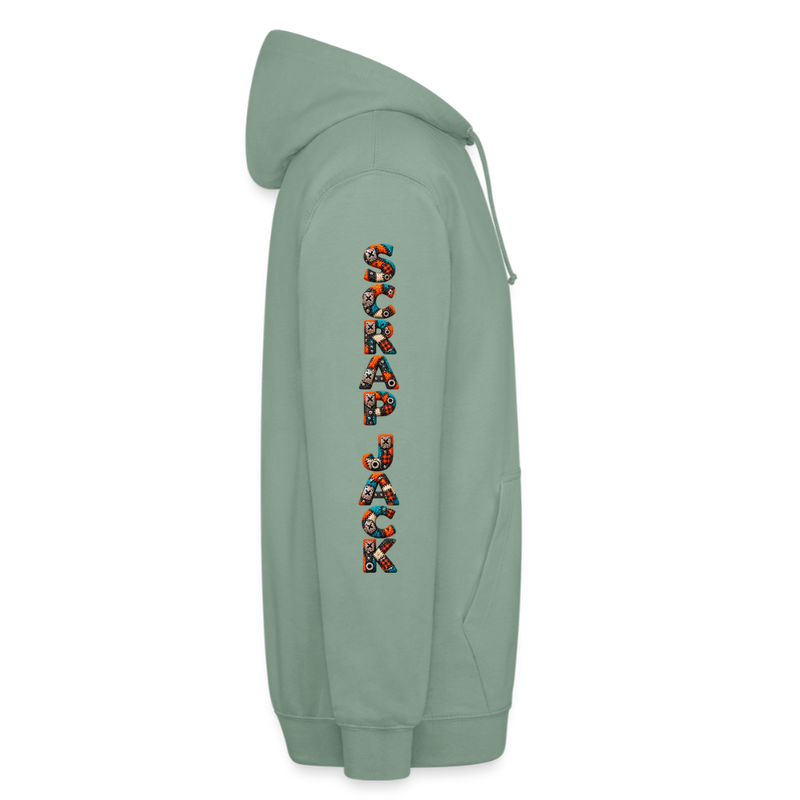 SCRAP JACK – Herren / Unisex Hoodie - Graugrün