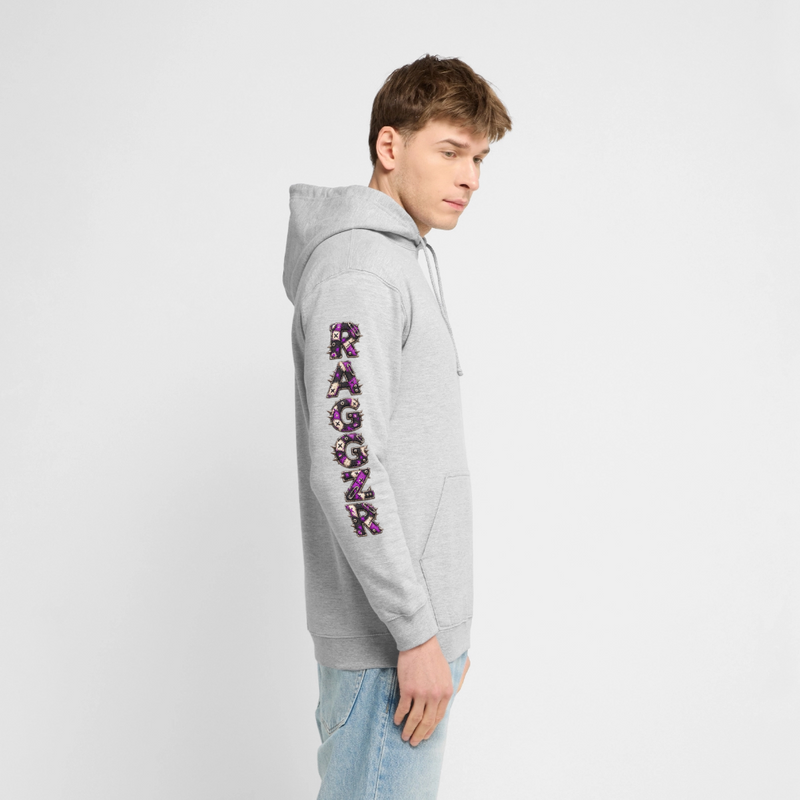 RAGGZR – Herren / Unisex Hoodie - Hellgrau meliert