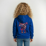 VELVET VEX – Kinder Hoodie - Royalblau