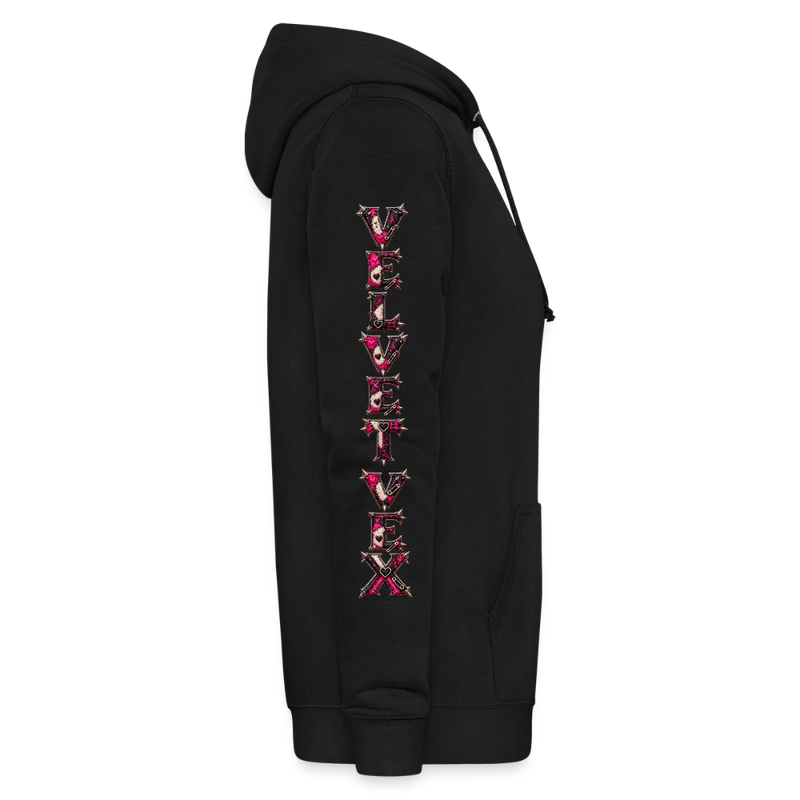 VELVET VEX – Damen Hoodie - Schwarz