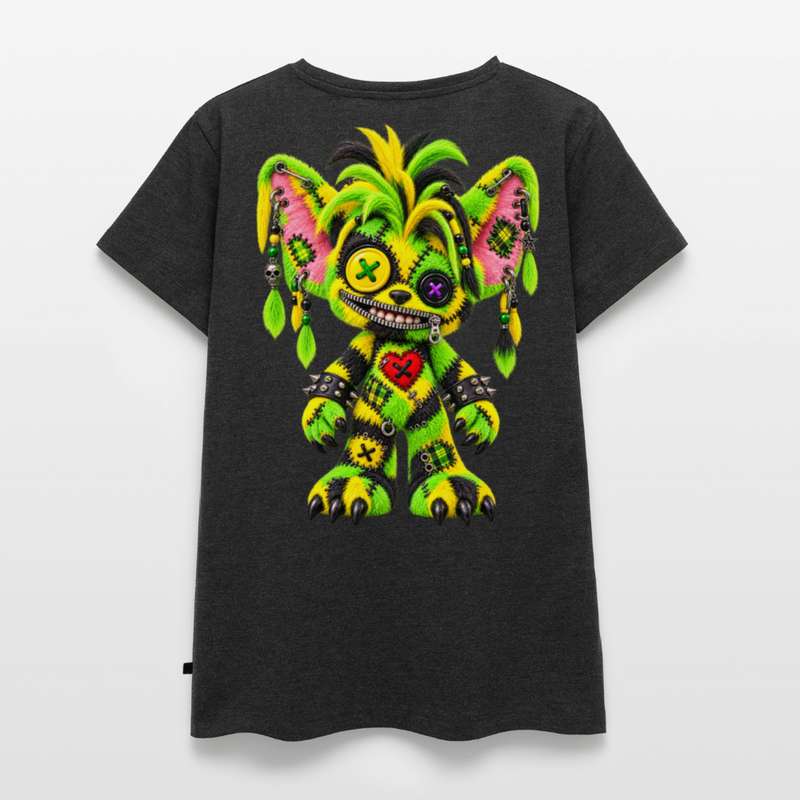 FUZZBALL GREMMY – Damen Premium T-Shirt - Anthrazit meliert