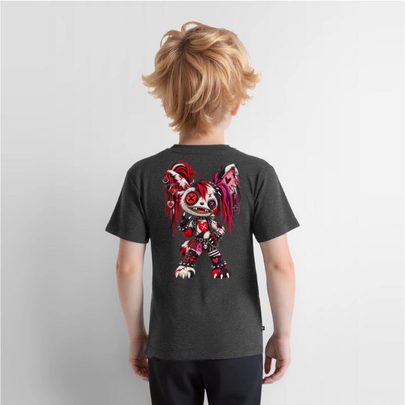 MOSH MOLLY – Kinder Premium T-Shirt - Anthrazit meliert