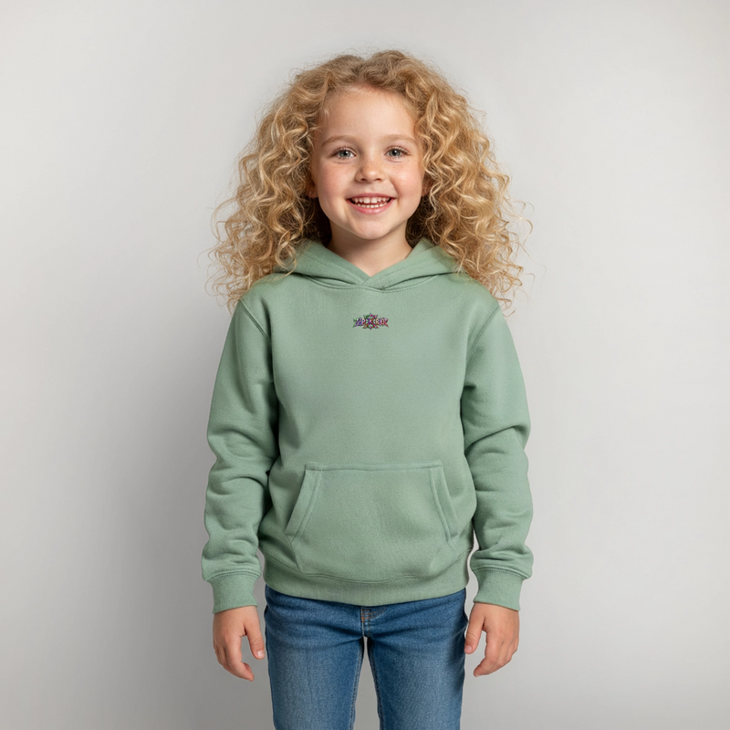 STATIC SPIKE – Kinder Hoodie - Graugrün