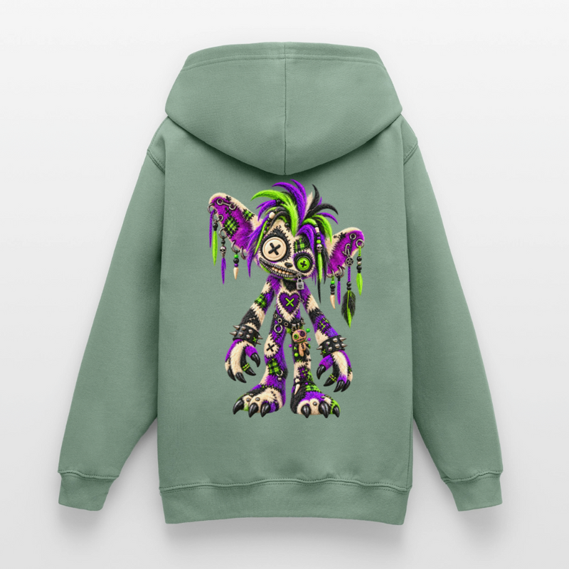 VOODOO VINNIE – Teenie Hoodie - Graugrün