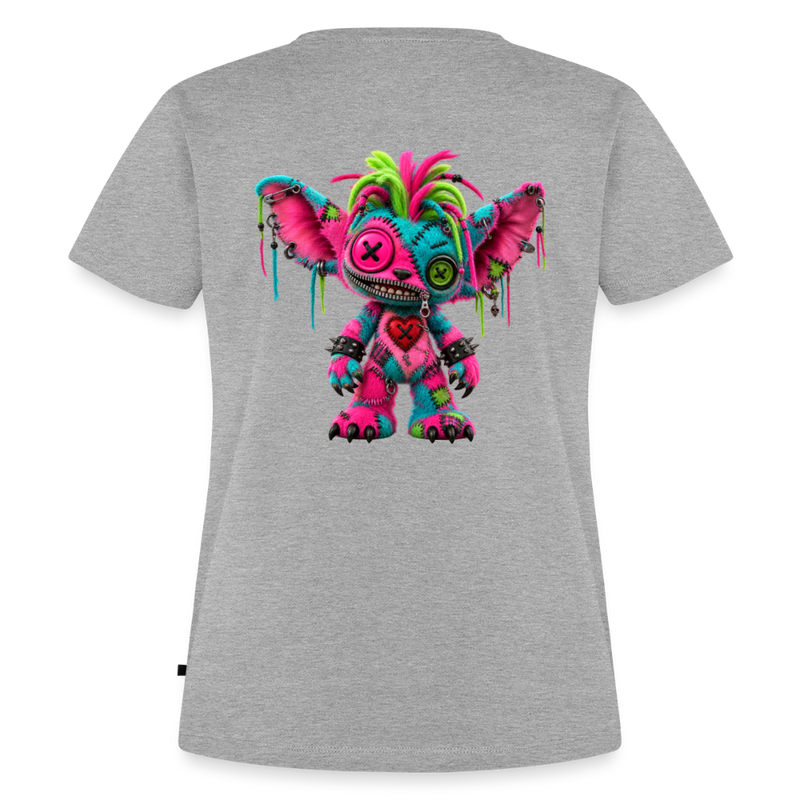 RIOT ROXIE – Damen Premium T-Shirt - Grau meliert