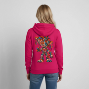 SCRAP JACK – Damen Hoodie - dunkles Pink