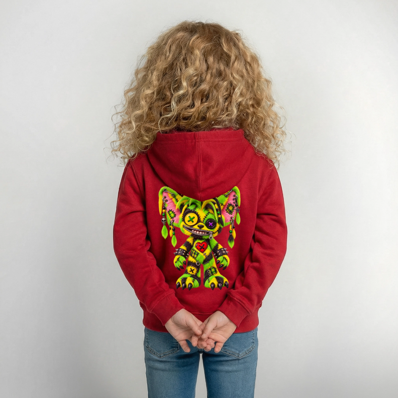 FUZZBALL GREMMY – Kinder Hoodie - Rot