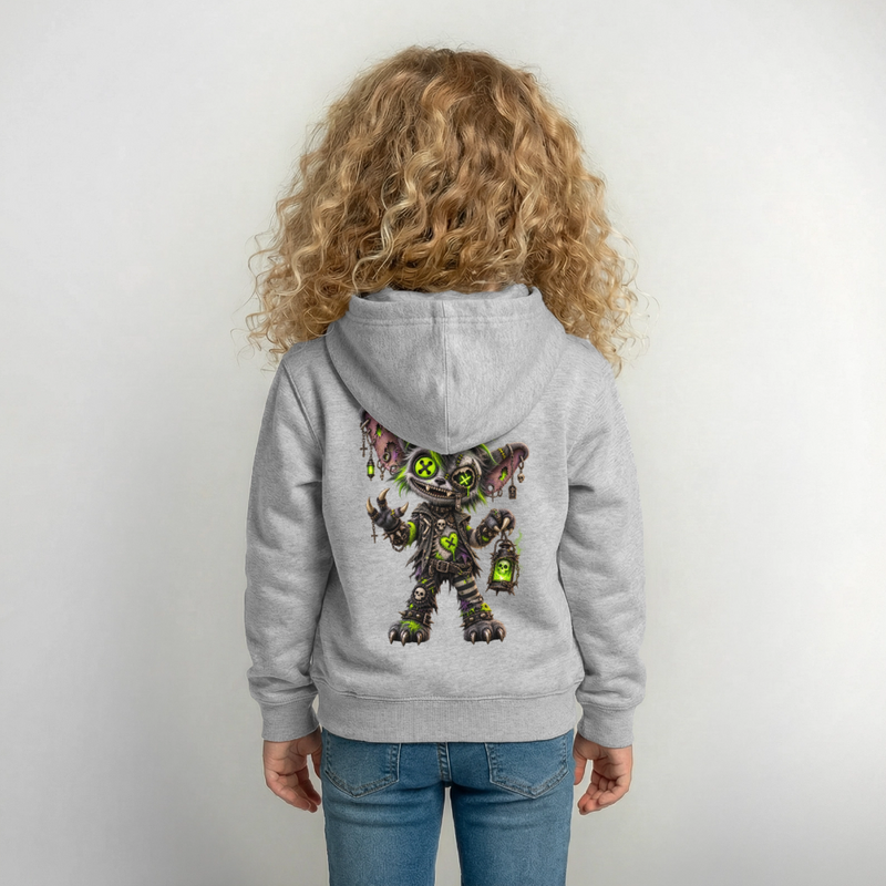 GRAVEYARD GIZZ – Kinder Hoodie - Hellgrau meliert
