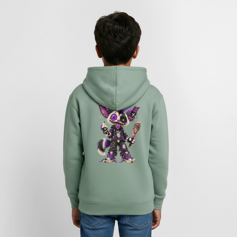 RAGGZR – Teenie Hoodie - Graugrün