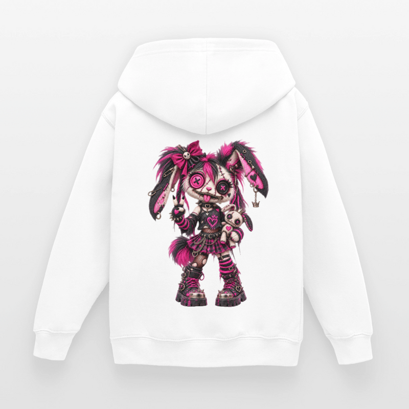 VELVET VEX – Kinder Hoodie - Weiß