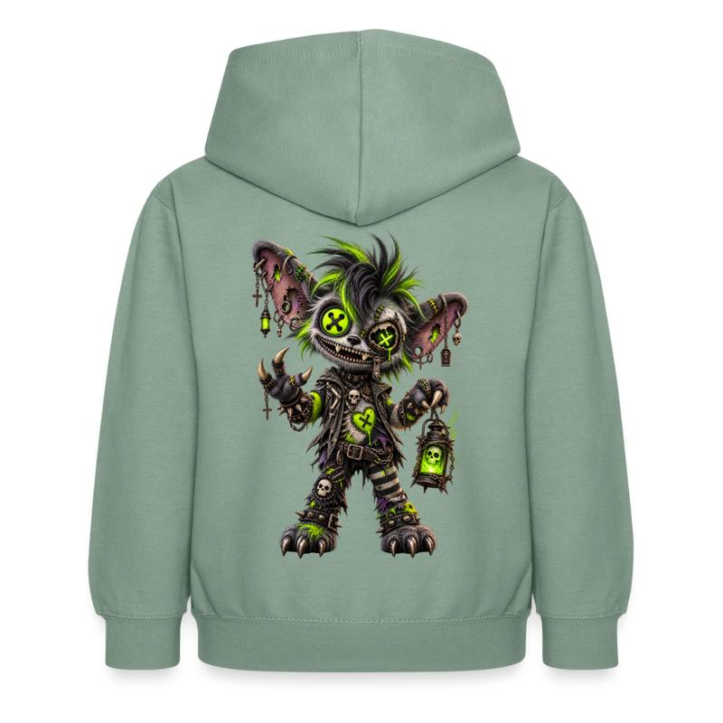 GRAVEYARD GIZZ – Kinder Hoodie - Graugrün