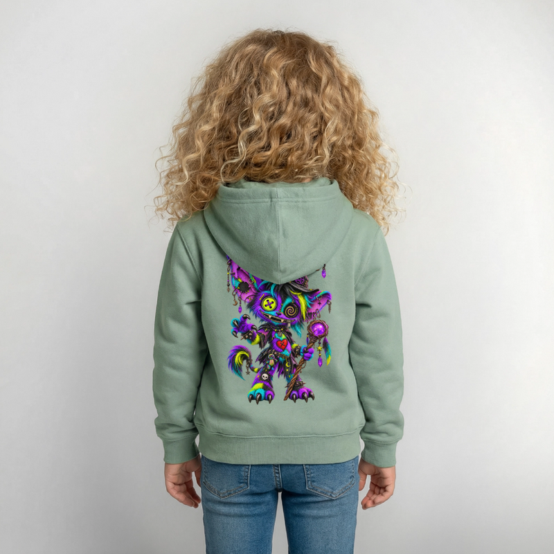 HEXIE HAZE – SPELLBOUND | Kinder Premium Hoodie - Graugrün