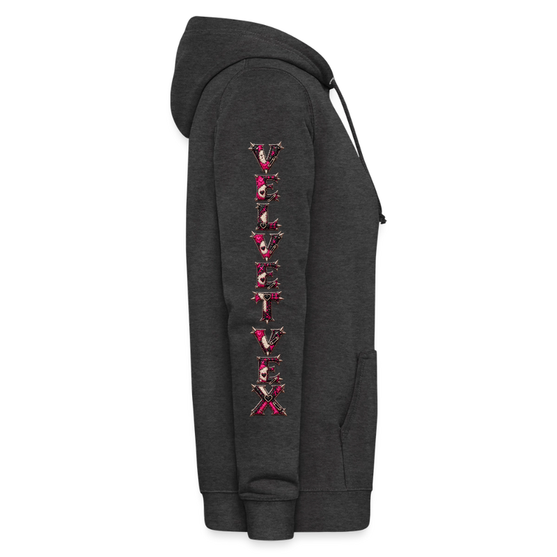 VELVET VEX – Damen Hoodie - Anthrazit