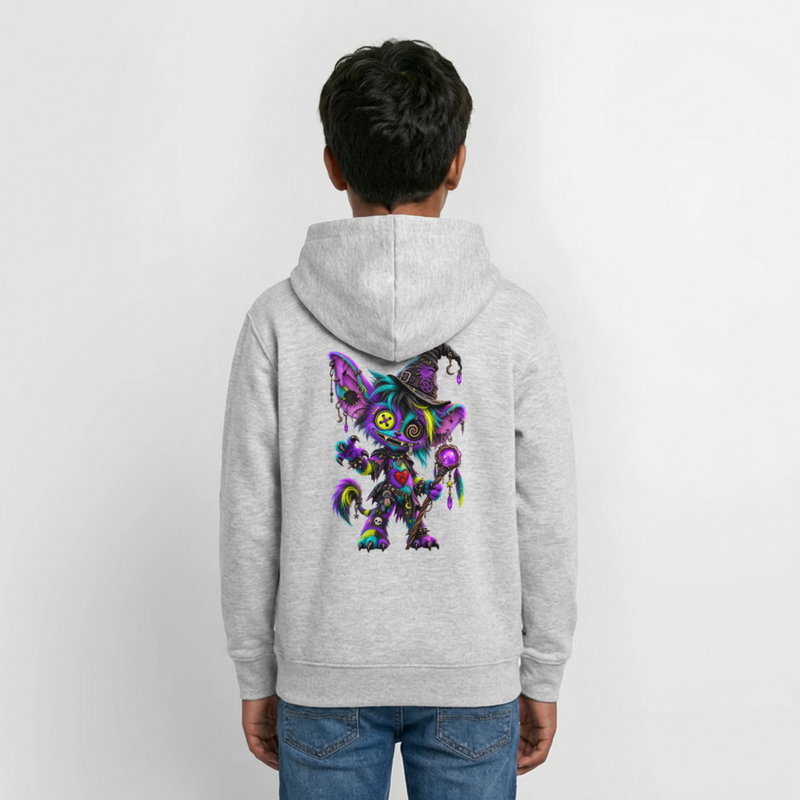 HEXIE HAZE – Teenie Hoodie - Hellgrau meliert