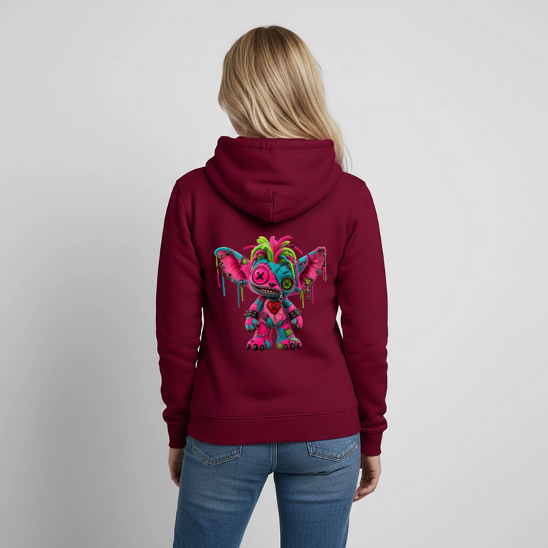 RIOT ROXIE – Damen Hoodie - Bordeaux
