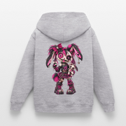 VELVET VEX – Kinder Hoodie - Hellgrau meliert