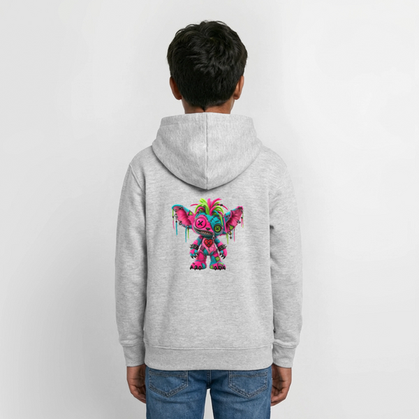 RIOT ROXIE – Teenie Hoodie - Hellgrau meliert