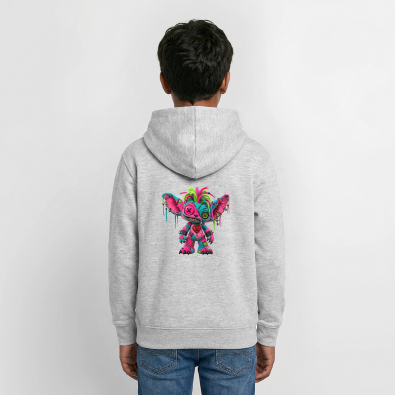 RIOT ROXIE – Teenie Hoodie - Hellgrau meliert