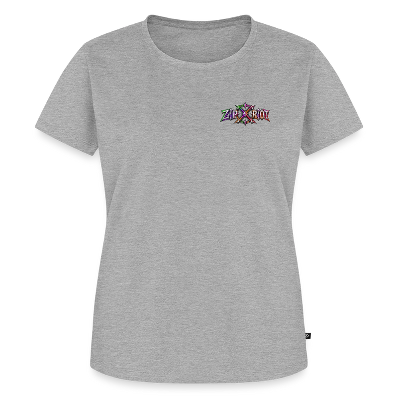 RIOT ROXIE – Damen Premium T-Shirt - Grau meliert