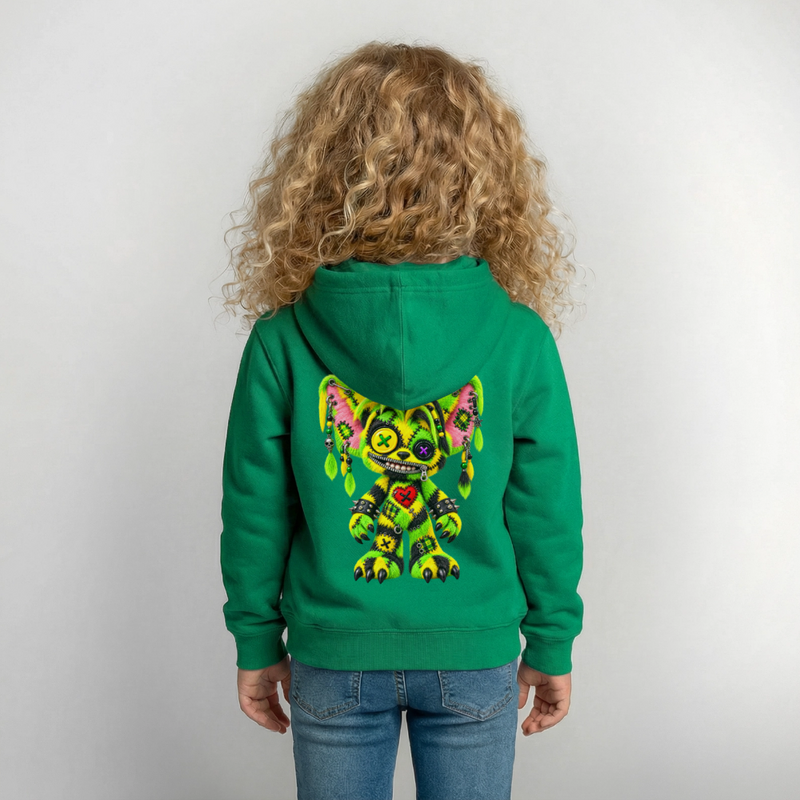 FUZZBALL GREMMY – Kinder Hoodie - Kelly Green