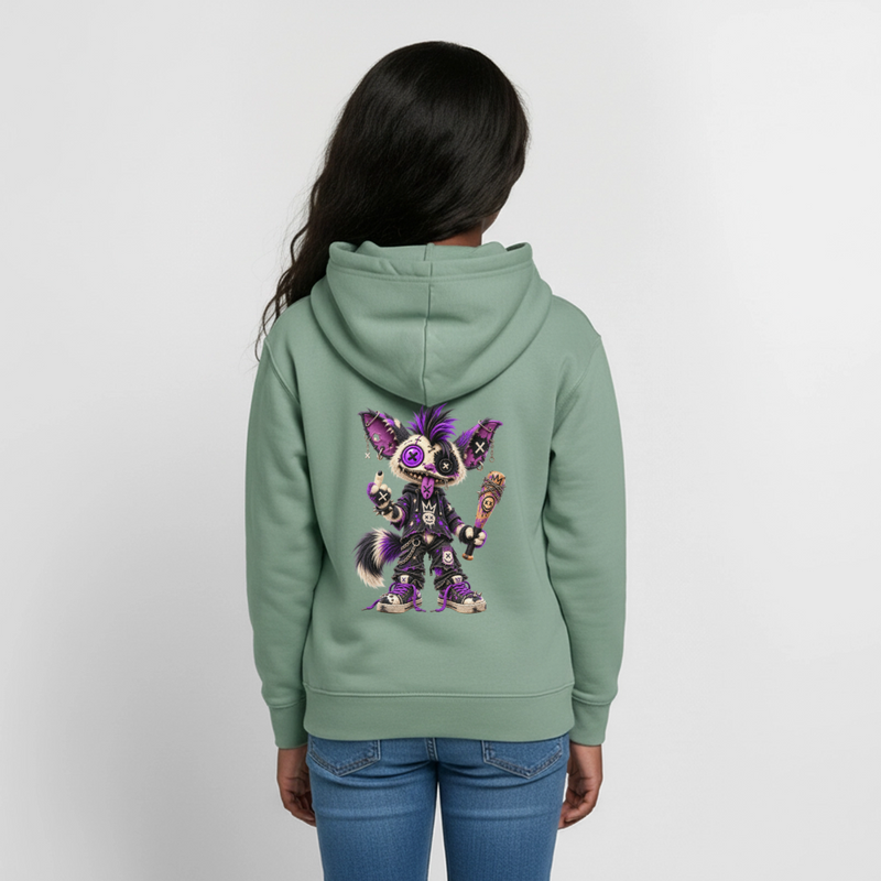 RAGGZR – Teenie Hoodie - Graugrün