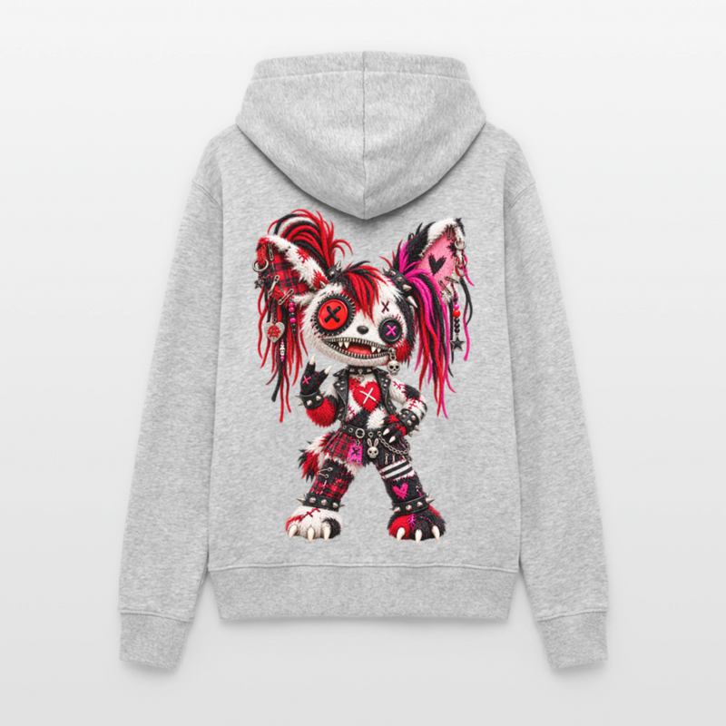 MOSH MOLLY – Damen Hoodie - Hellgrau meliert